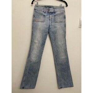Vintage Y2K Diesel Hush DS Bootcut Jeans Women’s 26x34 Blue Light Wash Denim
